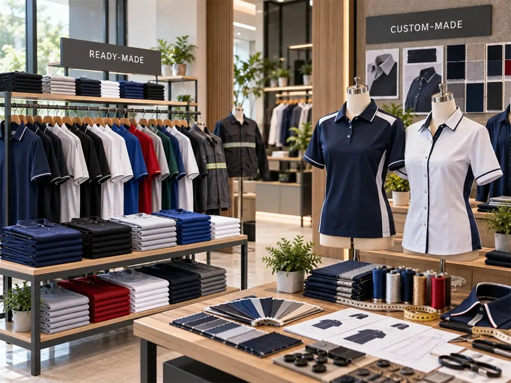 Comparison between custom-made and ready-made corporate uniforms