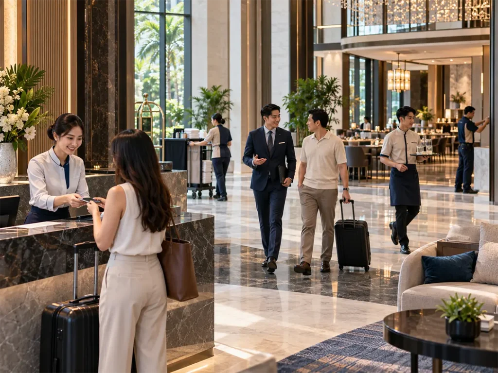 Professional hotel and hospitality staff uniforms in Malaysia