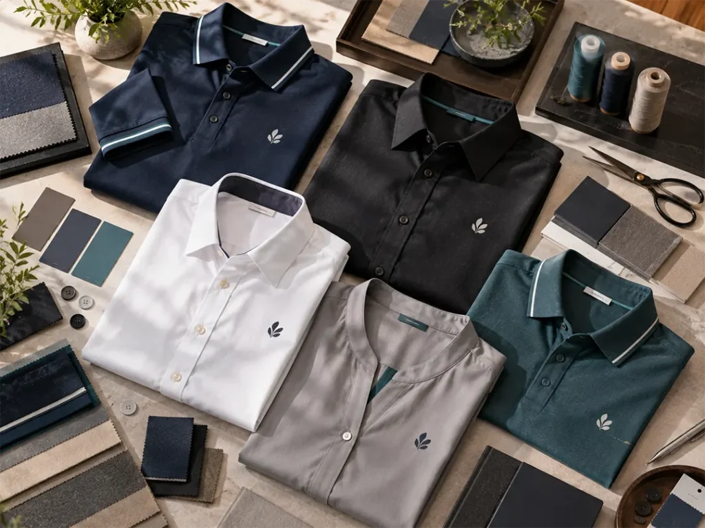 Professional colour options for modern corporate office uniforms