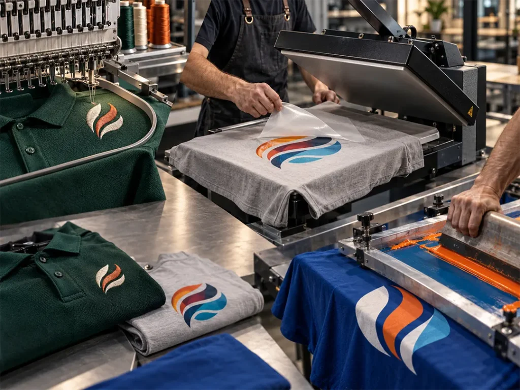 Embroidery, DTF or Screen Printing: Which Is Best for Company Uniforms?